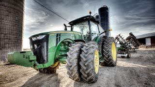 NEW TRACTOR, First Day Discing - John Deere 8235R