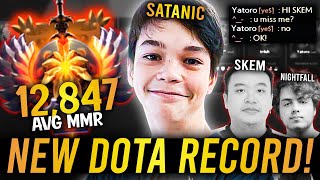 12,847 AVERAGE MMR GAME! - NEW DOTA RECORD! (SATANIC MAGNUS POV)