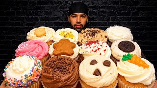 (ASMR) CUPCAKES MUKBANG