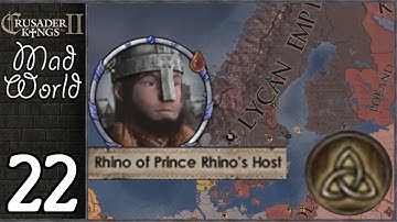 Crusader Kings 2: Mad World #22 - Rhino the Betrayer (And Subscriber Houses!)