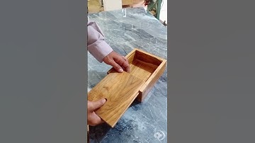 Sliding Lid Wooden Box #diy #woodworking