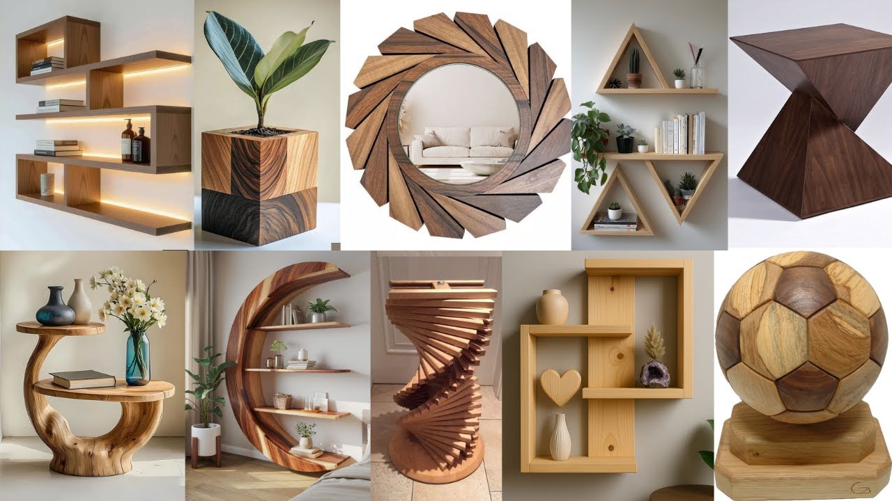 Scrap wood project ideas for your interior design and home decor - YouTube