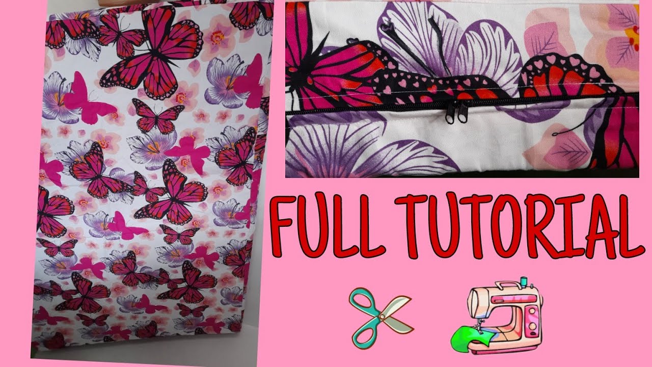 HOW TO  MAKE FOAM COVER WITH LONG ZIPPER[PAANO TUMAHI NG FOAM COVER.