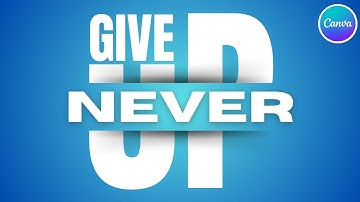 Quote Typography Poster Design Tutorial in Canva