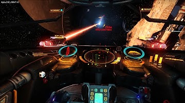 Elite: Dangerous alpha 2.2 - exploding NPC flythrough