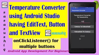 Temperature Converter App | Android App Development video # 05 screenshot 5