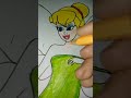 🦋 How to draw Tinkerbell ✨ #jannatasifartistqueen