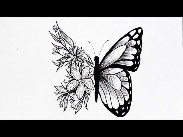 My tattoo sketch With a mystical butterfly : r/DrawMyTattoo