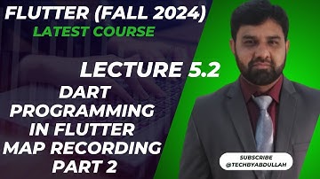 Flutter in Urdu 2024 | Dart Programming in Flutter Map Recording |@TechByAbdullah79 #flutterinhindi