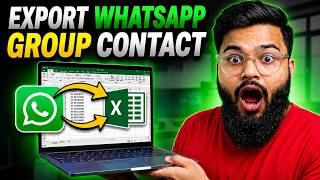 How to Export WhatsApp Group Contacts to Excel Step-by-step | Save WhatsApp Group Contacts in excel screenshot 4