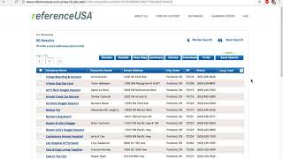 Finding company information in Reference Solutions (formerly ReferenceUSA)