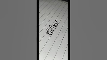 Coldest cursive writing #calligraphy #handwriting #shortfeed #lettering #letteringart #art #yt