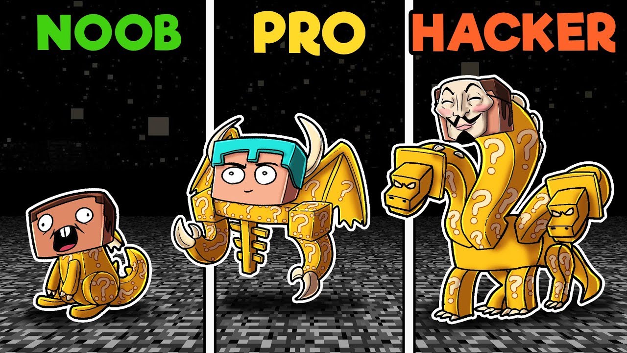 Minecraft Noob Vs Pro Vs Hacker Lucky Egg Bosses Youtube - minecraft noob armour shirt roblox