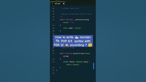 How to write morden PHP 8 syntax according to PRS 12 | syntex in php | Code With Sushil #php8 #php