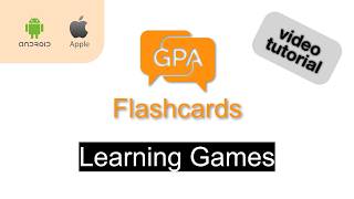 GPA Flashcards App: Learning Games
