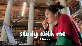 STUDY WITH ME 2 hours | Pomodoro 25/5 | Calm piano