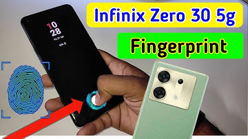Infinix zero 30 5g display fingerprint setting/Infinix zero 30 fingerprint screen lock/fingerprint