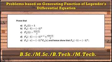 Problems on generating function of Legendre