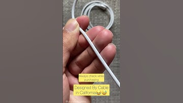 Original vs Fake Apple Lightning to Usb C Cable
