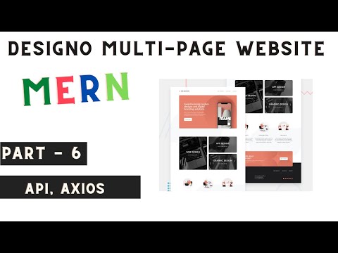 Api , fetch data with axios | Designo multi-page website part 6