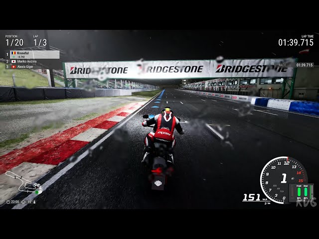 Jogo do Moto realista Corrida na Chuva Forte (PS5) Ride 4 Gameplay 4k HDR  60FPS Circuito Daytona USA 