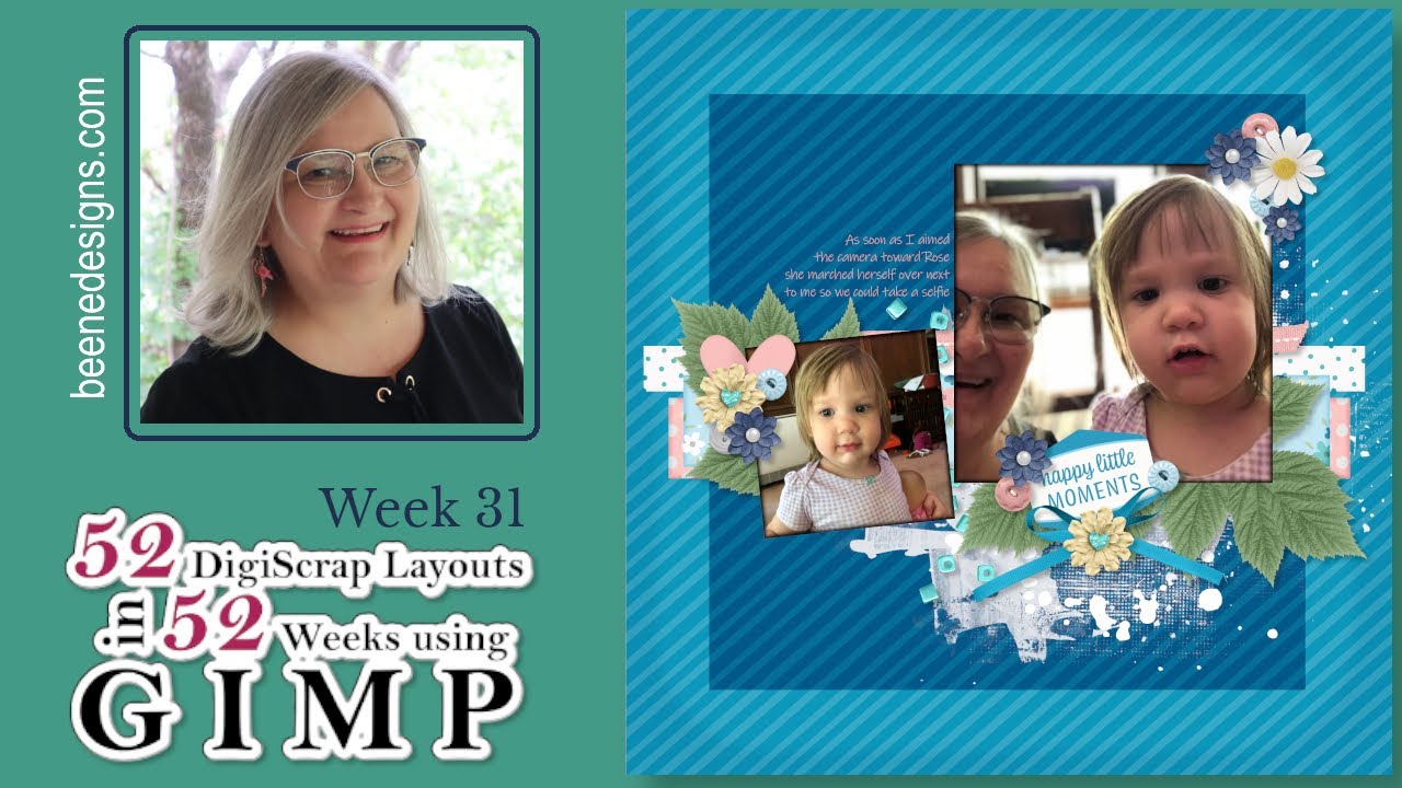 GIMP | Digital Scrapbook with Me | Using GIMP to create Digital Scrapbook layouts