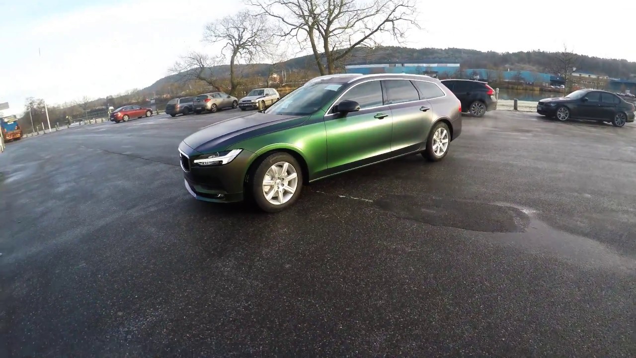 WTP Dekor Professional Vehicle Wrap Installer - Volvo V90 - Urban Jungle Silver/Green