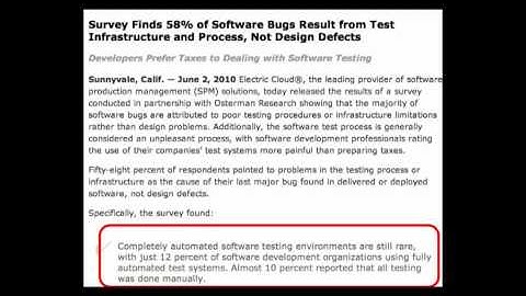 coursera - SaaS - 5.1 - Testing Overview