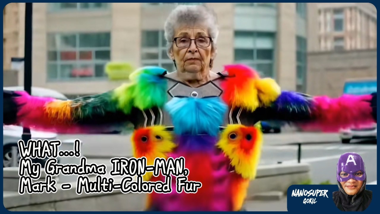WHAT...! My Grandma 👵 IRON-MAN, Mark – Multi-colored Fur 🎨