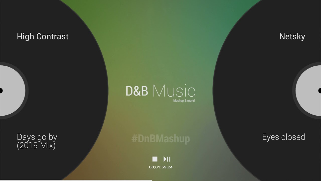 High Contrast x Netsky Days go by (2019 Mix) x Eyes closed [Mashup