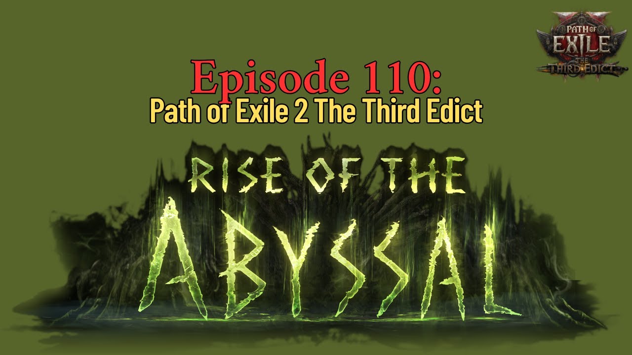 POE 2 0.3 Third Edict Live Gameplay | Drops Enabled | Podcast | LOGIN ...