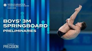Boys' 3m Springboard (16-18) | Preliminaries | World Aquatics Junior Diving Championships 2026