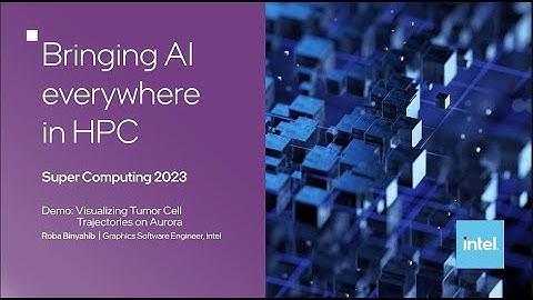Visualizing Tumor Cell Trajectories on Aurora | SC23 Demo