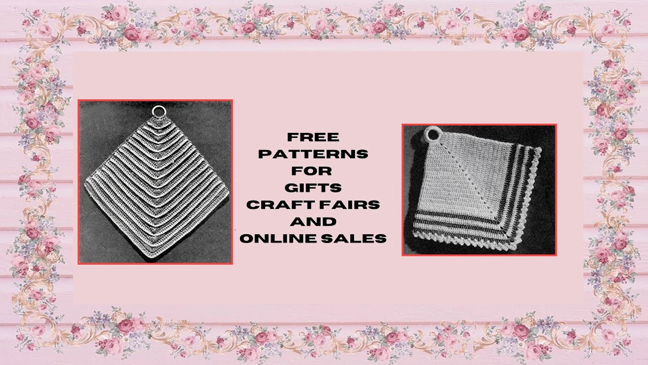 Free Craft Pattern PDF’s Vintage Diamond 1 and Diamond 2 Crochet