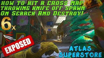 HOW TO HIT A CROSS MAP THROWING KNIFE OFF SPAWN ON ATLAS SUPERSTORE! | Call Of Duty Modern Warfare