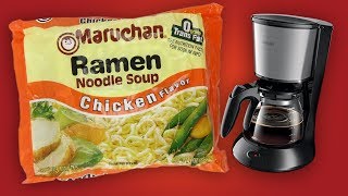 I Cooked Ramen Noodles in a Coffee Pot! This is what happened...