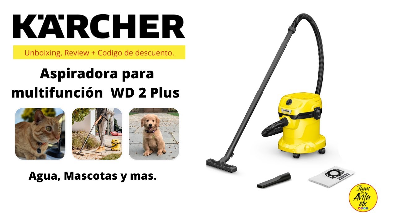 Aspiradora WD2 Plus de Karcher. Unboxing y Review, JuanDeAvilaMx