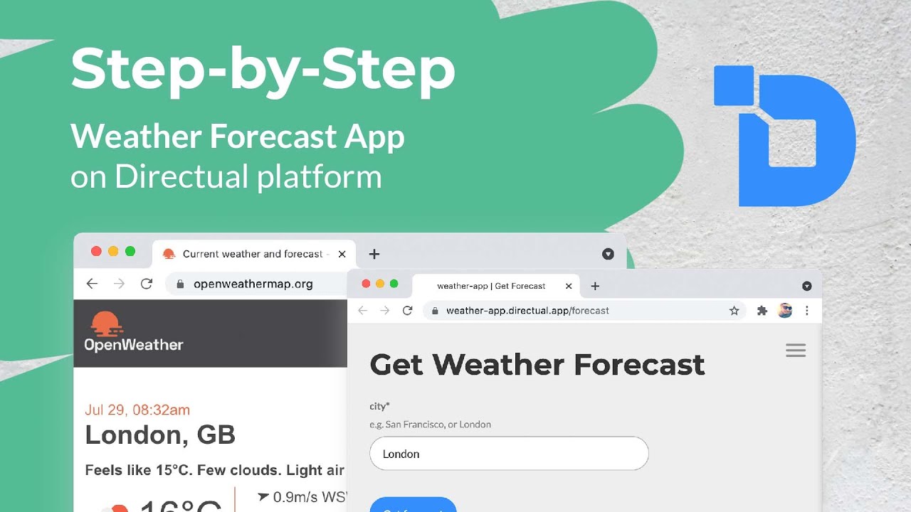 Directual | Step-by-step developing of Weather Forecast app