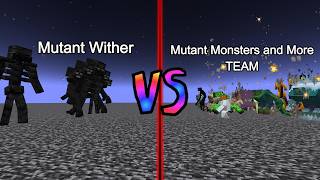 Mutant Wither vs Mutant Monsters and More Team | Minecraft  Mob Battle