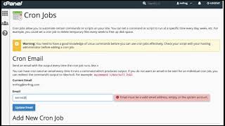Cpanel Tutorials Cron Jobs Hostmane