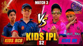 KIDS IPL SEASON 2 🔥| KIDS RCB♥️ V/S KIDS RR💖 |MATCH 3 |KAIF VLOG  screenshot 5