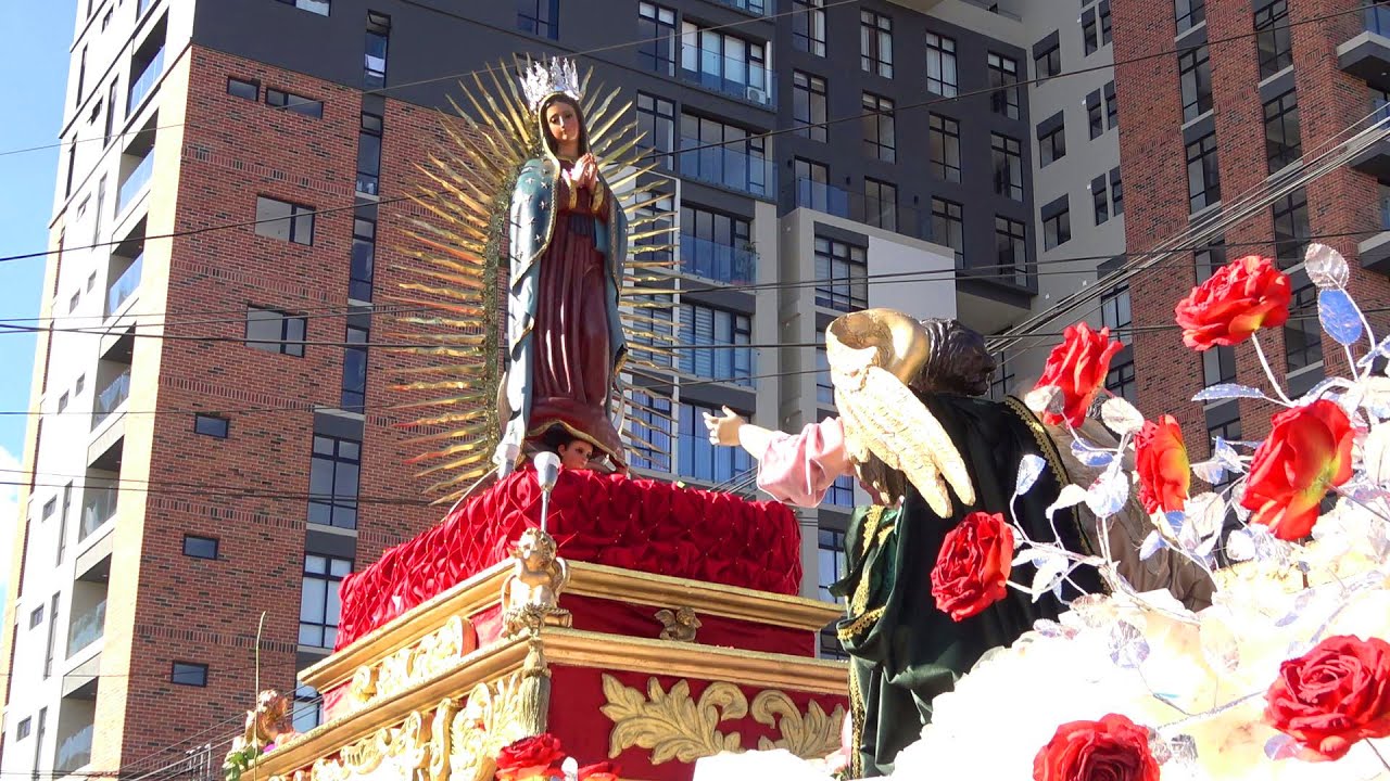 Procesion Virgen de Guadalupe 2022 Templo Villa de Guadalupe Ciudad de Guatemala