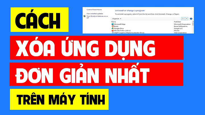 Cách xóa phần mềm trong máy tính