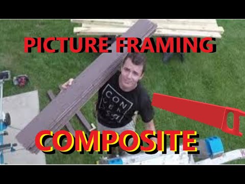 How to picture frame a composite deck.