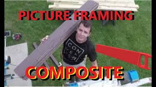 How to picture frame a composite deck.