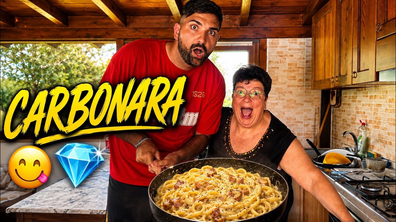PREPARO LA CARBONARA IN VILLA ELITES 🏡💎 OTTIMA 🤤