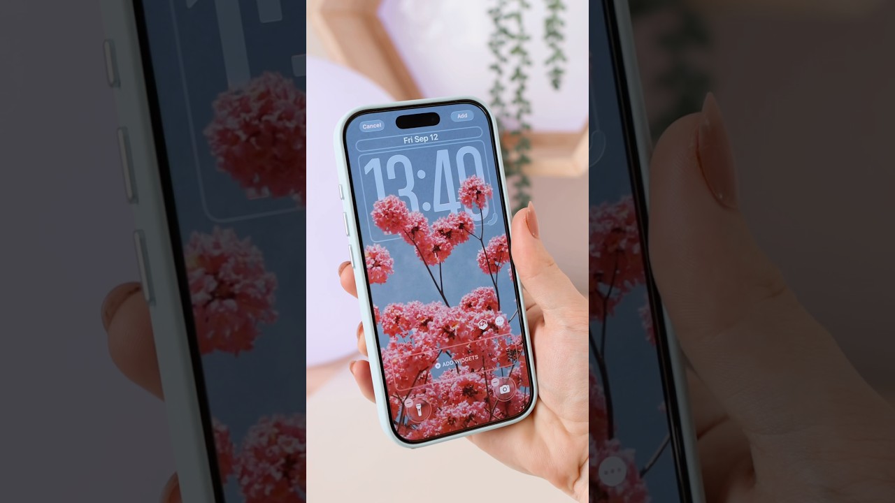 🌸 iOS 26 3D Lock Screen | #ios26 #customisation