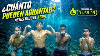 ¿QUIÉN AGUANTA MÁS BAJO EL AGUA? 😱⏱️-@losmenoresrd4880 