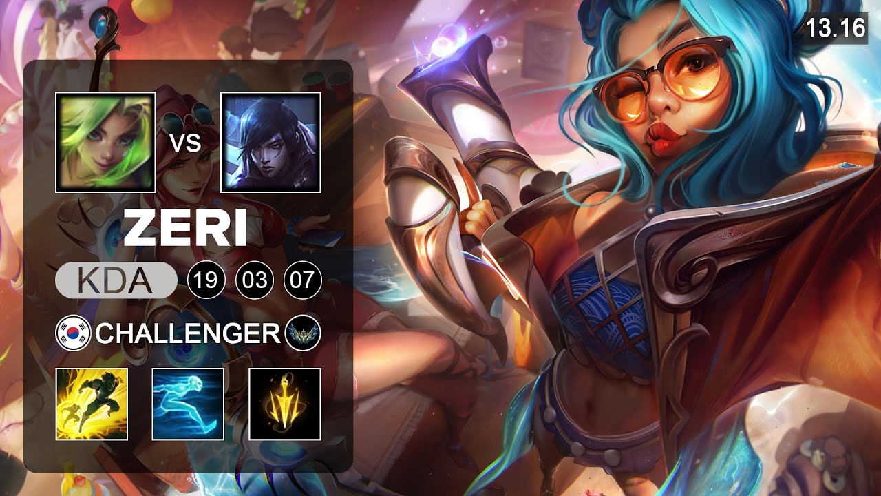 Zeri vs Aphelios ADC - KR Challenger - Patch 13.16 Season 13