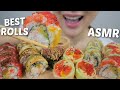 ASMR *THE BEST SUSHI ROLLS My Top favourites No Talking Relaxing Eating Sounds | N.E Let's Eat